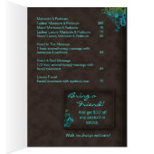 Salon Spa Brochure Turquoise Blue Green (Inside (Right))