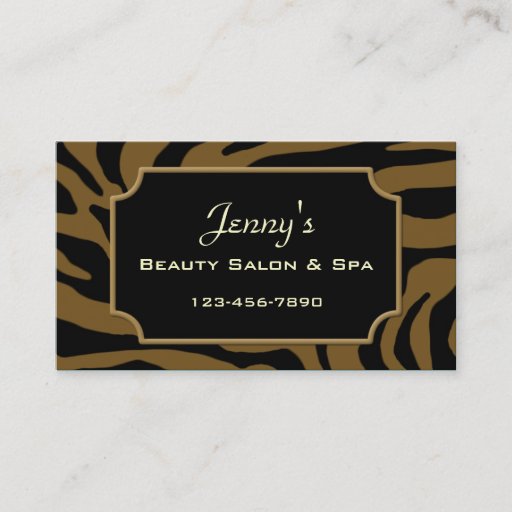 Customizable Salon &amp; Spa Business Cards