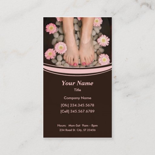 Customizable Salon Spa Business Card