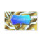 Salon Spa Business Card Retro Zebra Sea Blue Gold