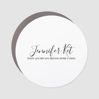 Salon spa business discount offer website visits a car magnet