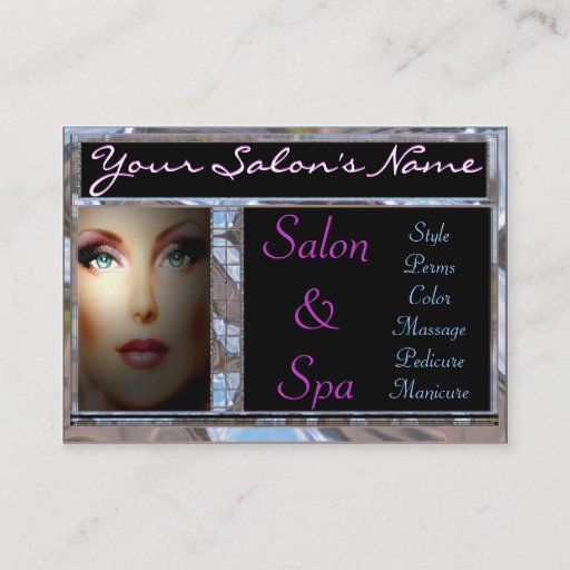 Customizable Salon/Spa Customizable Business Card