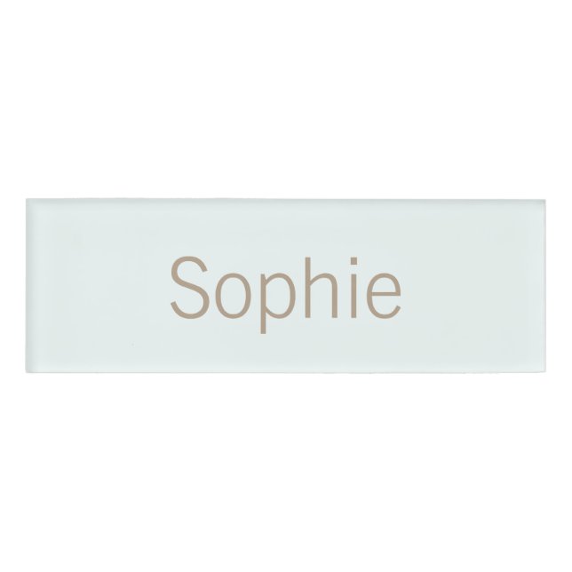 Salon Spa Employee Staff Clothing Name Tag (Front)