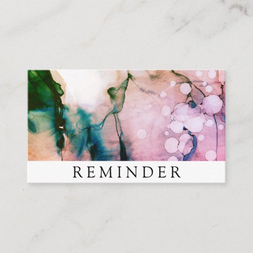 *~* Salon &amp; Spa Fuschia Chic Abstract Artistic Appointment Card