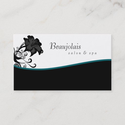 Customizable Salon Spa Massage Therapy Business Card