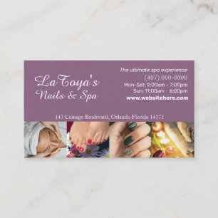 Salon/Spa/Nails Loyalty Card Template