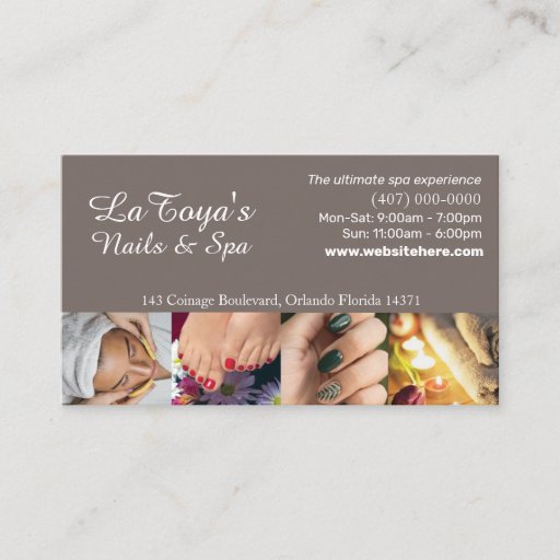 Customizable Salon/Spa/Nails Loyalty Card Template