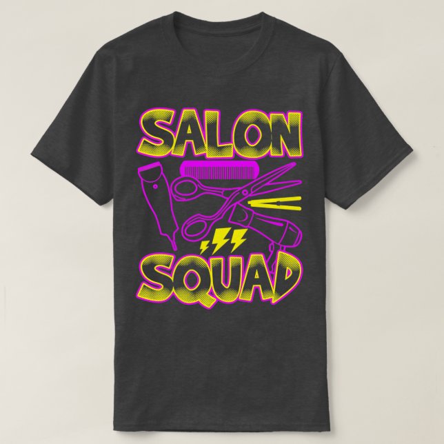 Salon Squad Funny Hairdressing Classic TShirt (Design Front)