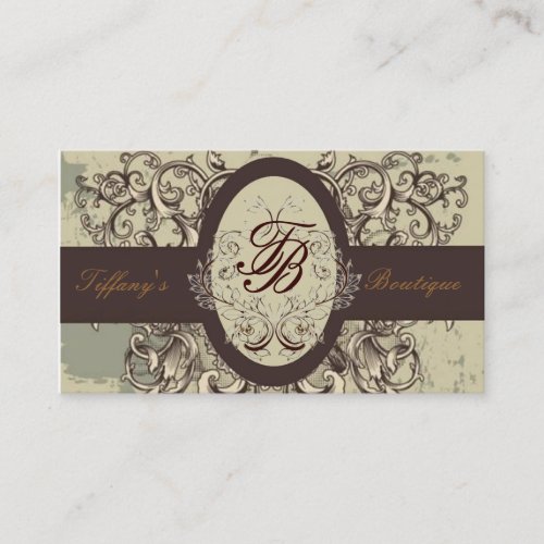 Victorian Frame Vintage  Boutique business Card