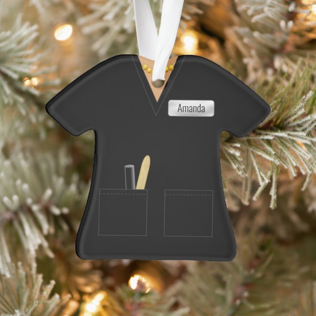 Salon Technician Black Profession Ornament (Tree)