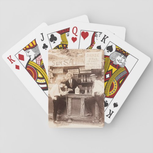 Saloon and Dance Hall Poker Cards