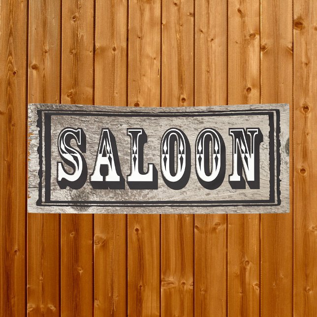 Saloon sign for wild west theme party (Creator Uploaded)