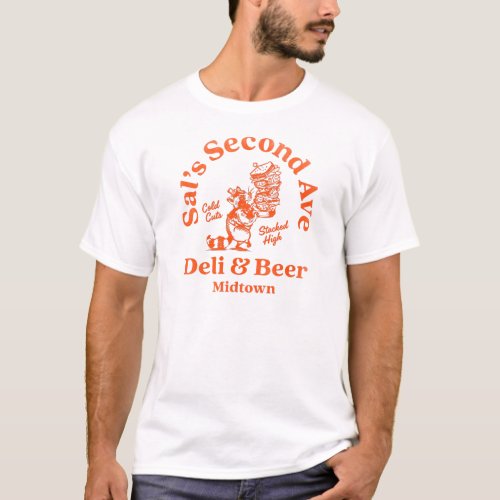 Sals Second Ave Deli  Beer Cool NYC Deli Art T_Shirt