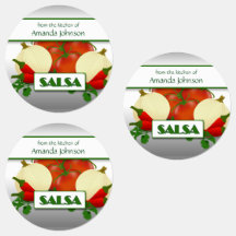 Salsa Canning Custom Food Label