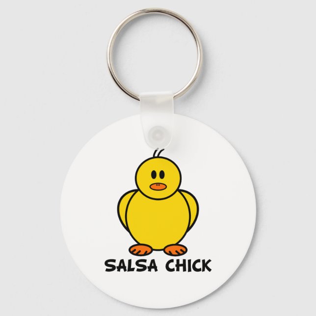Salsa Chick Keychain (Front)