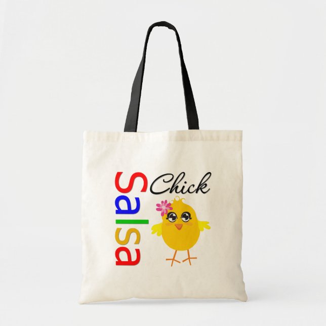 Salsa Chick Tote Bag (Front)