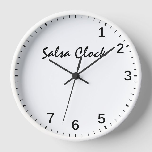 Salsa Clock - Funny Salsa Dancing Time Dance Humor (Front)