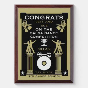 Salsa Dance Competition Winners Award Plaque