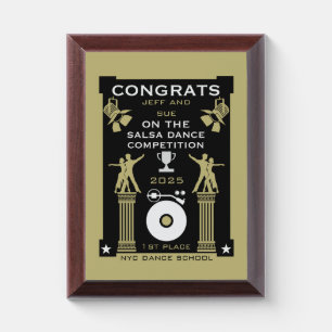 Salsa Dance Competition Winners Award Plaque