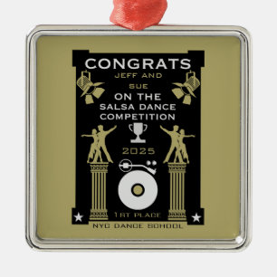 Salsa Dance Competition Winners Metal Ornament