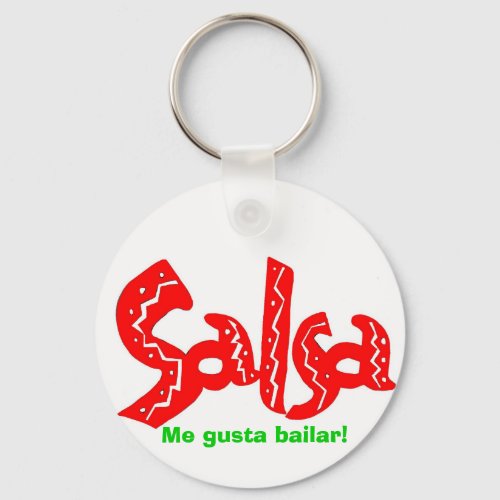 Salsa Dance Logo Products Keychain