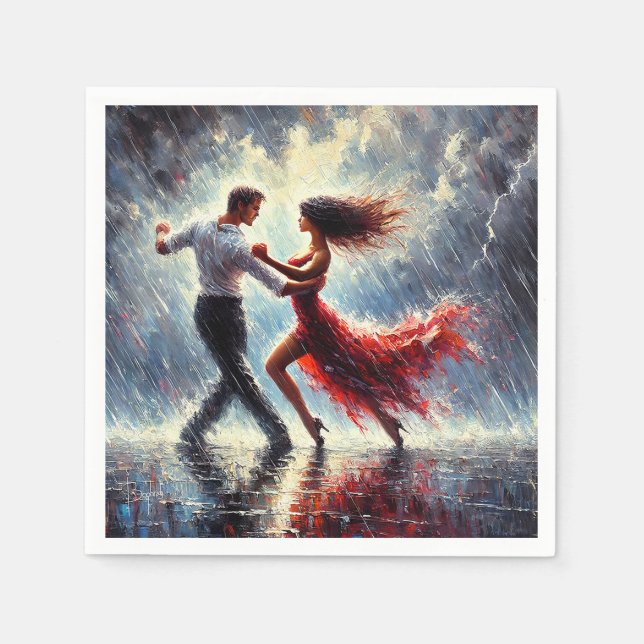 Salsa dance napkins (Front)