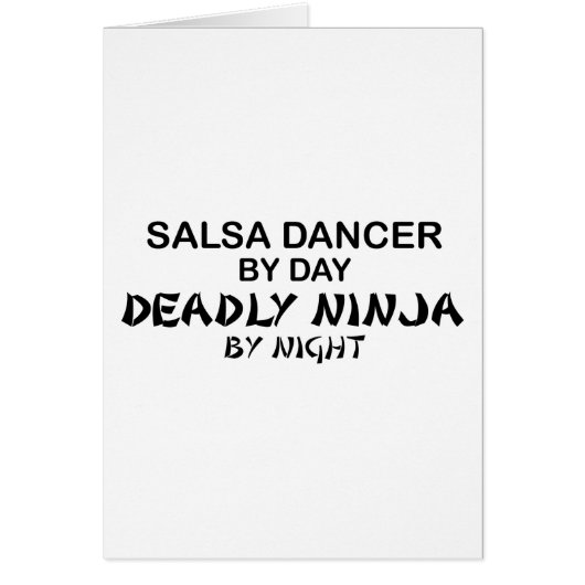 Salsa Dancer Deadly Ninja by Night Cards (Front)