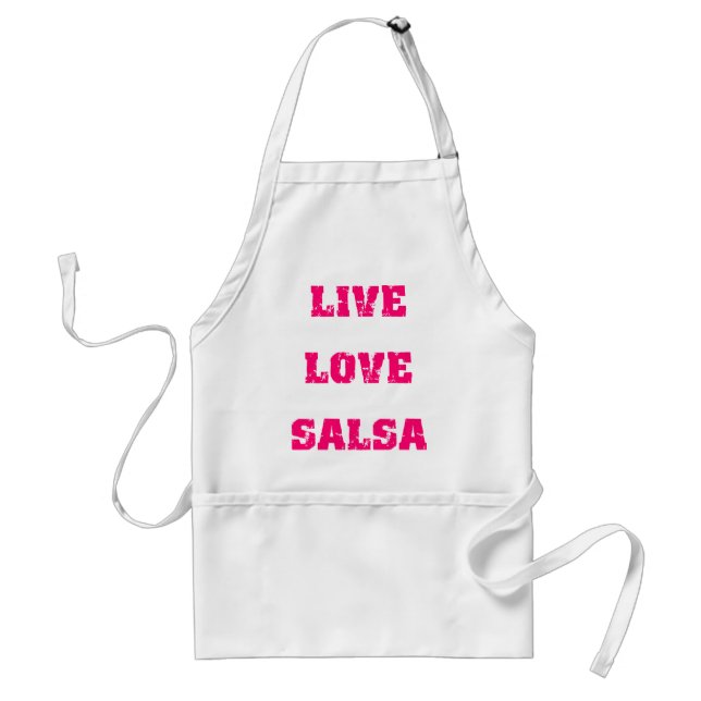 Salsa dancing adult apron (Front)