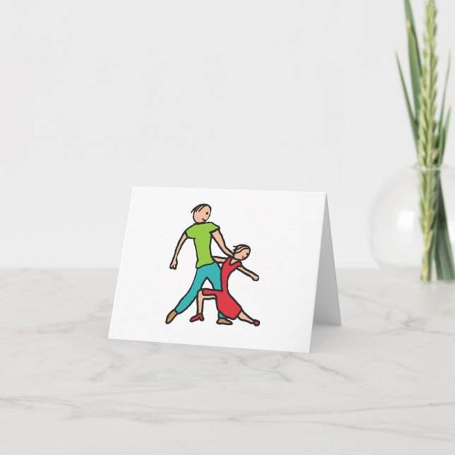 Salsa Dancing Card (Front)