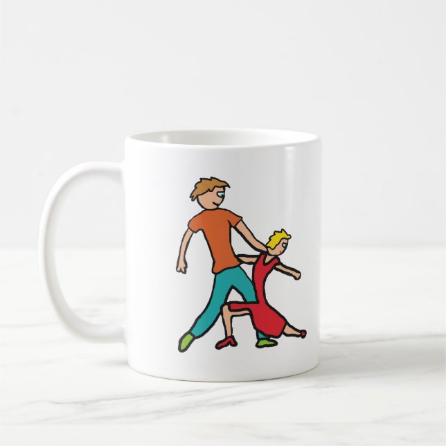 Salsa Dancing Coffee Mug (Left)
