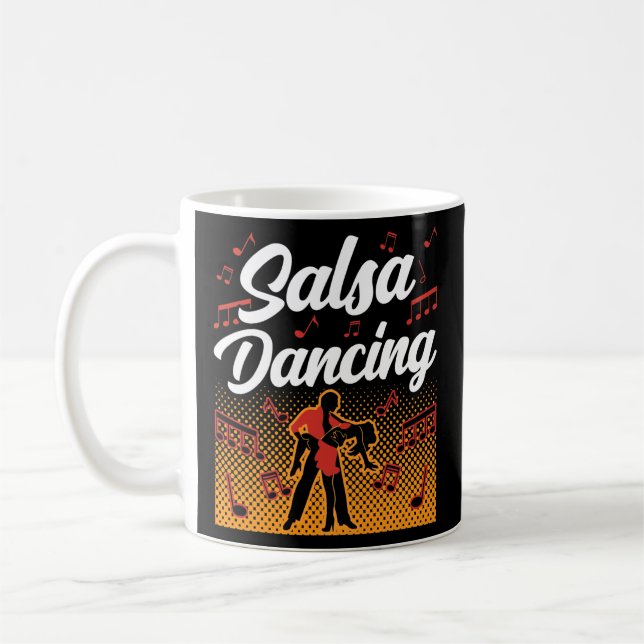 Salsa Dancing Dance Dancer Latin  Coffee Mug (Left)