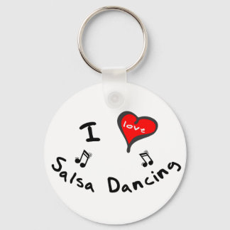 Salsa Dancing Gifts - I Heart Salsa Dancing Keychain