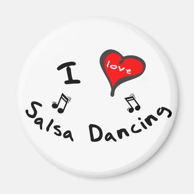Salsa Dancing Gifts - I Heart Salsa Dancing Magnet (Front)
