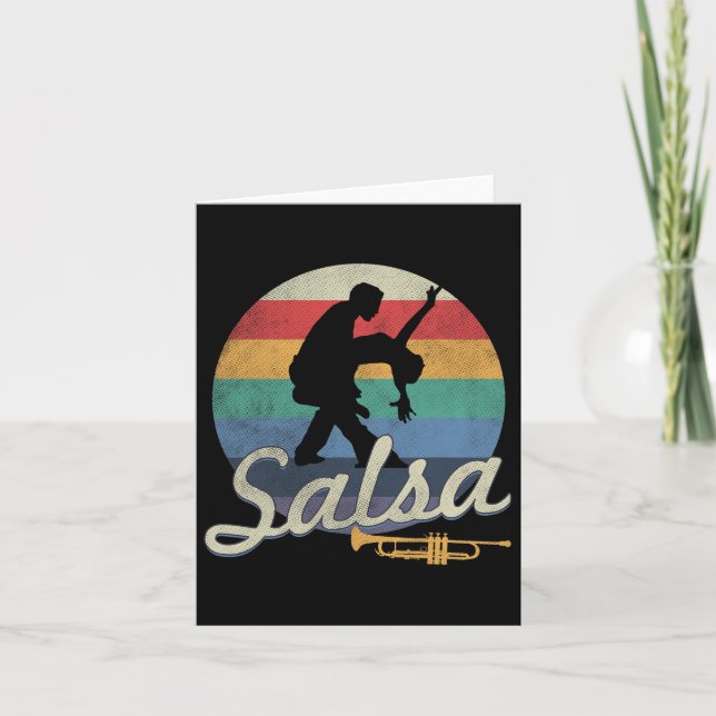 Salsa Dancing Latin Salsero  Card (Front)