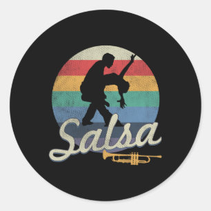 Salsa Dancing Latin Salsero Classic Round Sticker