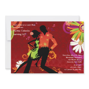 Salsa Dancing Party Invitation