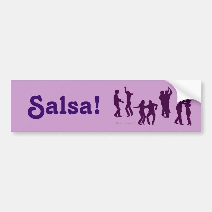 Bachata Conmigo Latin Salsa Dancing Custom Bumper Stickers
