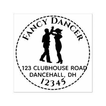 Salsa Dancing Spin Round Address For Dancers Self-inking Stamp by alinaspencil at Zazzle