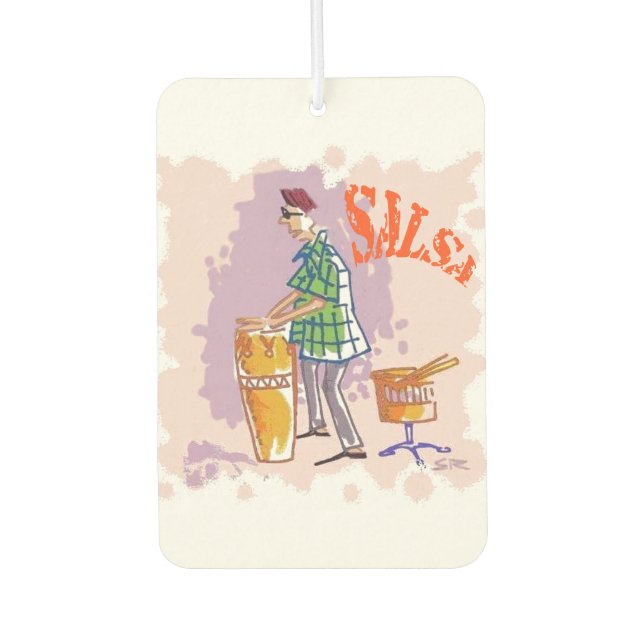 Salsa Drummer car air freshener (Front)