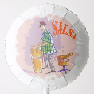 Salsa Drummer helium balloon