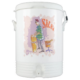 Salsa Drummer Igloo beverage cooler 10 gallon