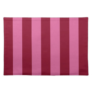 Salsa Flamingo Pink Stripe Cloth Placemat