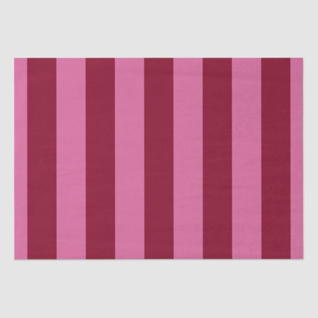 Salsa Flamingo Pink Stripe Tissue Paper (Front)