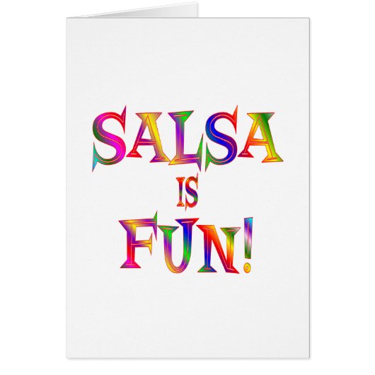 Salsa is FUN Cards (Front)