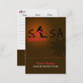 Salsa Moves - Business-, Schedule Card (Front/Back)