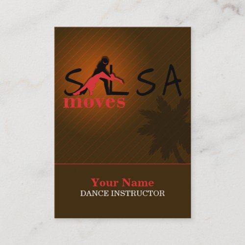 Salsa Moves - Business-, Schedule Card Business Cards