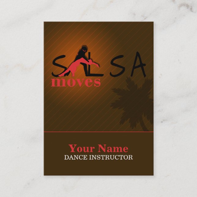 Salsa Moves - Business-, Schedule Card (Front)