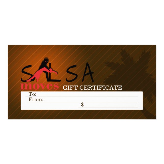 Salsa Moves - Gift Certificate, Photocard Card (Front)