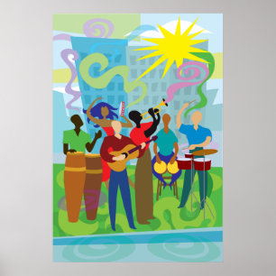 Salsa Musicians Poster