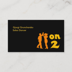 Salsa On Two Dancer or Instructor Business Cards